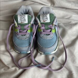 Nike Sun Club Kids Sneakers - Blue, Green, and Purple